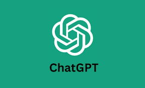 녹색 배경에 흰색 ChatGPT 로고와 텍스트